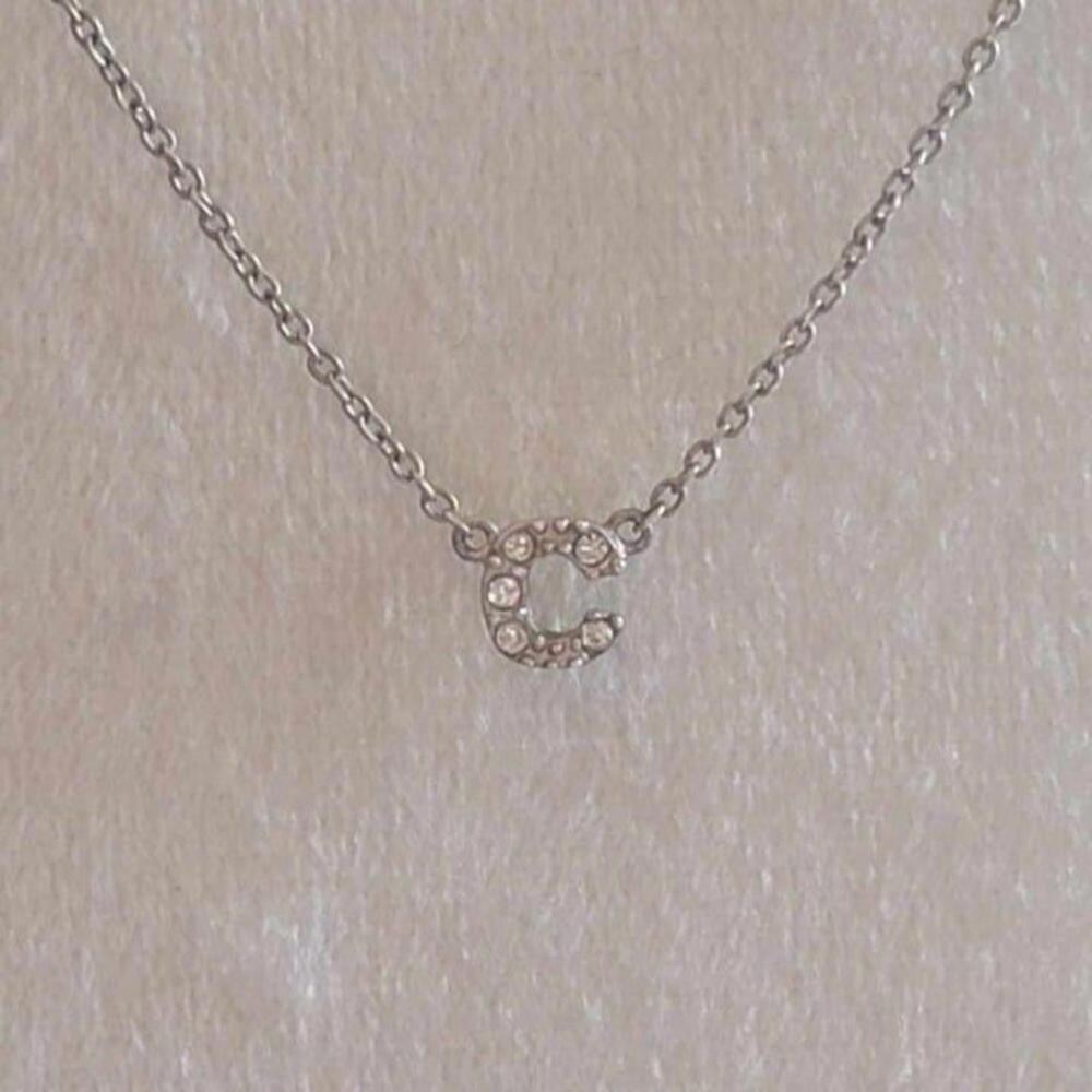 Adorable Minimalist Initial (C) Necklace 925